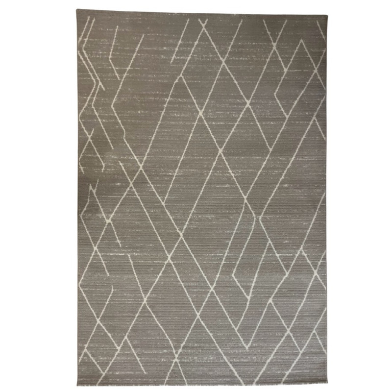 فرش ماشینی 420 شانه زمینه و حاشیه نسکافه ای کد 9018