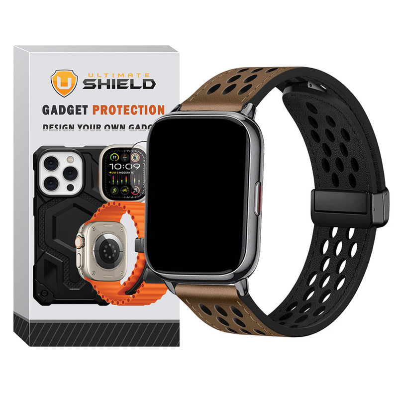 خرید و قیمت بند آلتیمیت شیلد مدل Dot Leather Magnet TW مناسب برای ساعت هوشمند ایمیکی SF1 / SF1E / SE1 / ST1