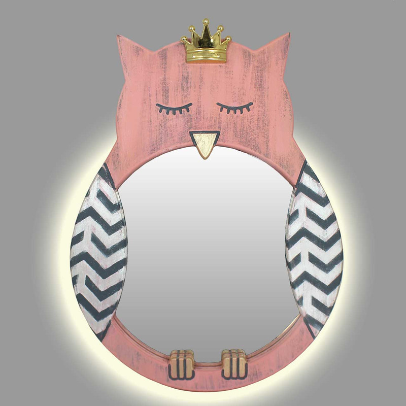 آینه مدل بک لایت طرح جغد