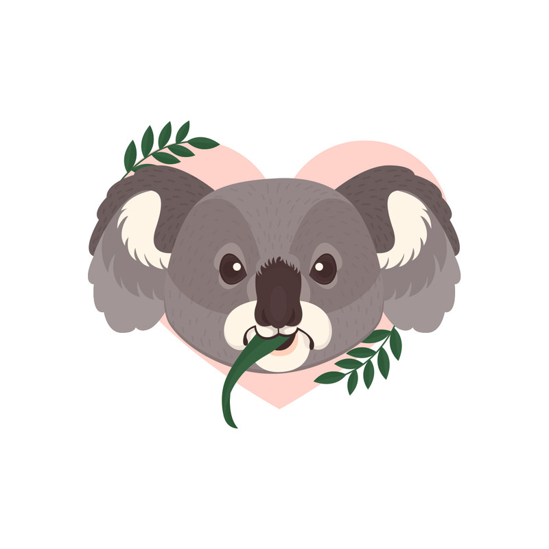 استیکر دیواری کودک پویا مارکت مدل کوآلا کد 2485