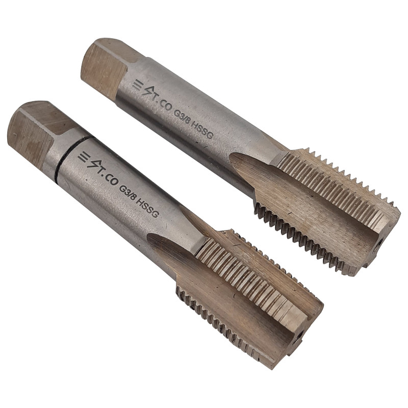 قلاویز دستی استیکو مدل G3/8-19 HSSG سایز 3/8 اینچ مجموعه 2 عددی