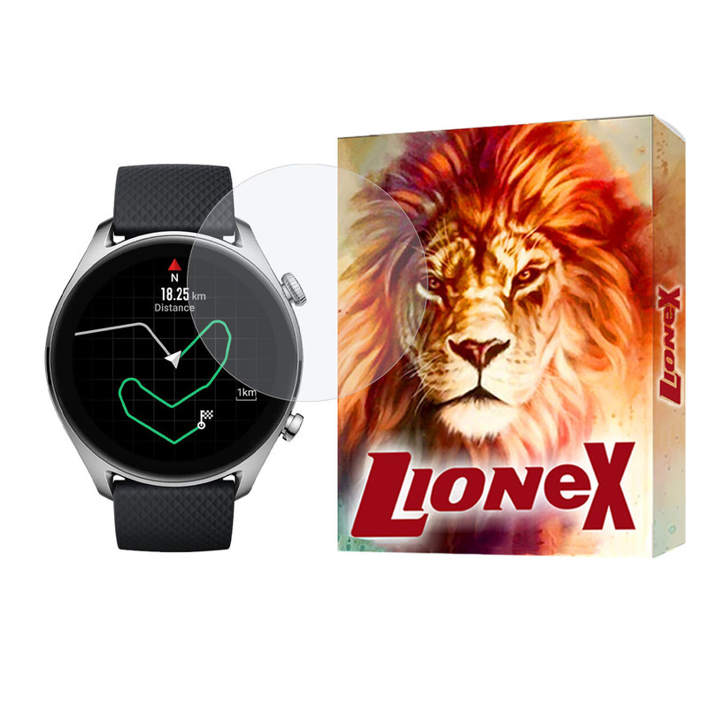 خرید و قیمت محافظ صفحه نمایش لایونکس مدل SMPWATCHL مناسب برای ساعت هوشمند امیزفیت GTR 42 mm