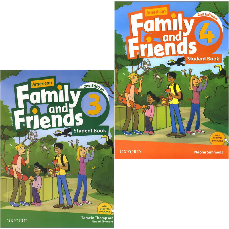 کتاب American Family and Friends Second Edition اثر جمعی از نویسندگان انتشارات آکسفورد 2 جلدی
