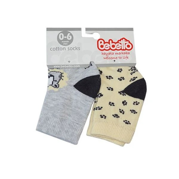 خرید و قیمت جوراب نوزادی ببتو مدل تو کرکی مجموعه دو عددی