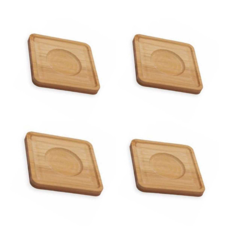 زیر لیوانی مدل بامبو مجموعه 4 عددی