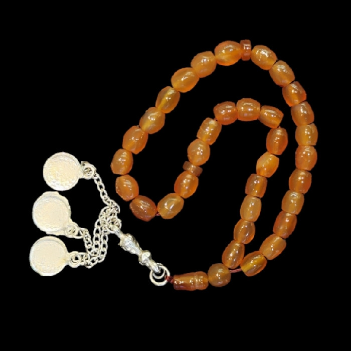 تسبیح نقره جات بافندگان کد 800