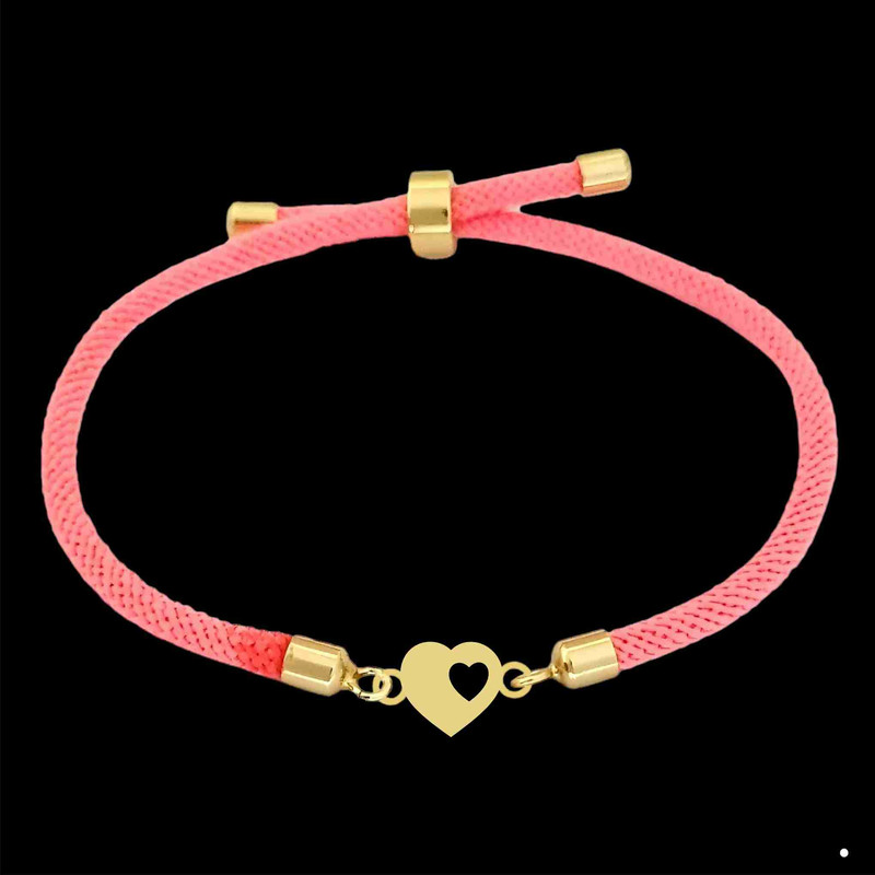 خرید و قیمت دستبند طلا 18 عیار زنانه لیردا مدل طرح قلب 6900 thr