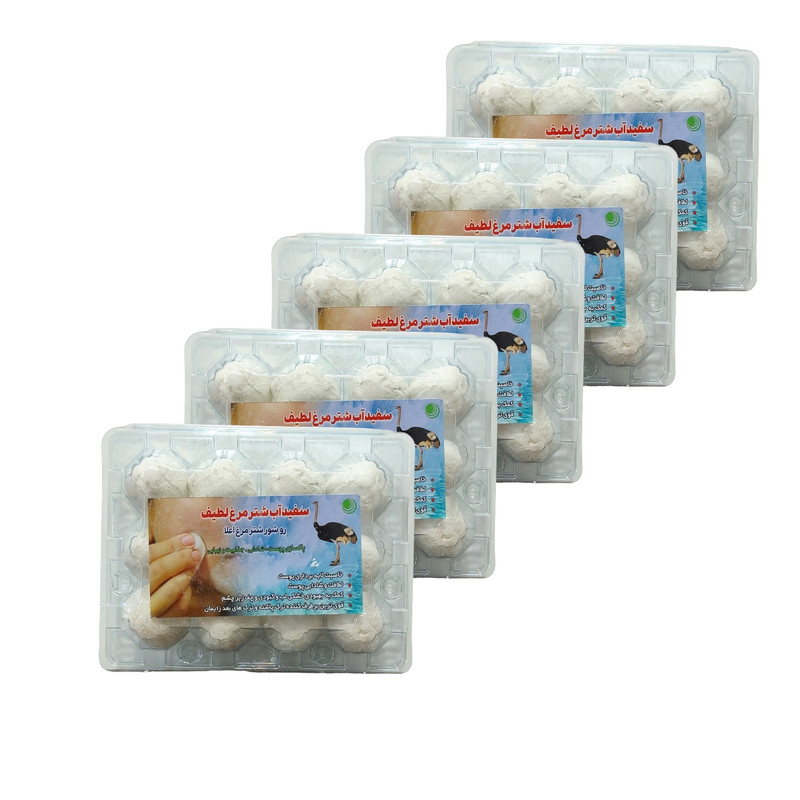 سفیدآب لطیف مدل شترمرغ بسته 5 عددی