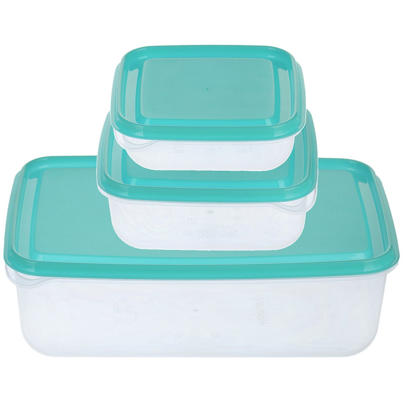 خرید و قیمت ظرف نگهدارنده همارا مدل Rectangle - بسته 3 عددی