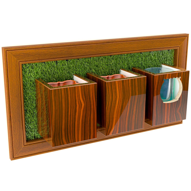 خرید و قیمت گلدان دیواری فوفل مدل FW 101-1 رنگ CO1