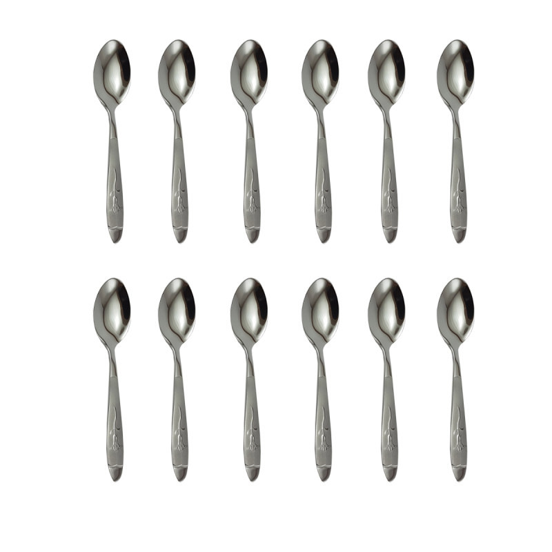 خرید و قیمت قاشق چایی خوری سوپرلایف مدل میخک بسته 12 عددی