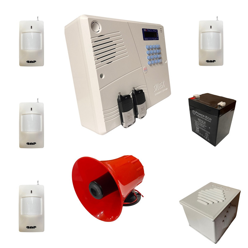 خرید و قیمت سیستم امنیتی دزدگیر بیسیم سایلکس مدل SG8-S