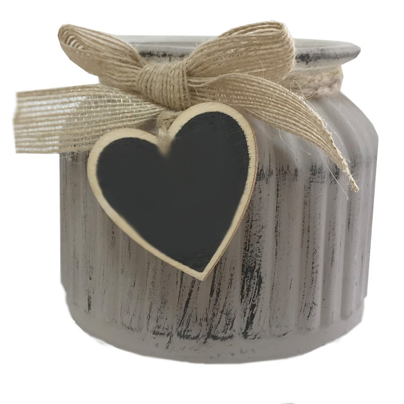 گلدان فانتزی خانه سفید طرح راه راه کد 07