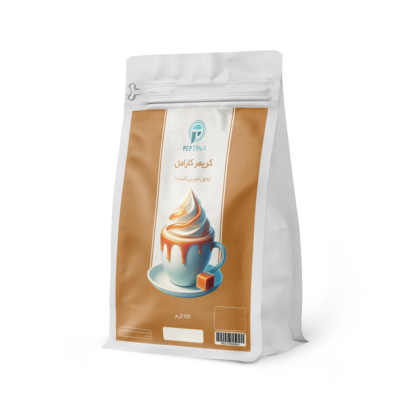 کریمر غیر لبنی با طعم کارامل پپتینا - 500 گرم