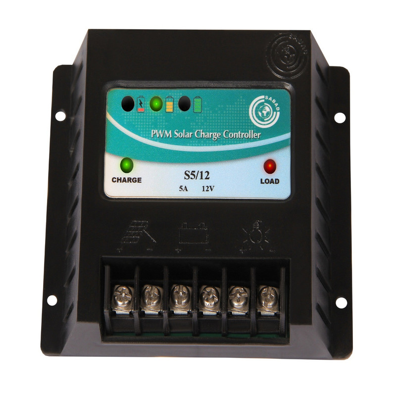 خرید و قیمت شارژ کنترلر خورشیدی ساباد مدل PWM S5/12