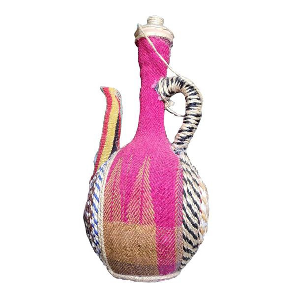 پارچ سفالی جاجیم مدل سنتی