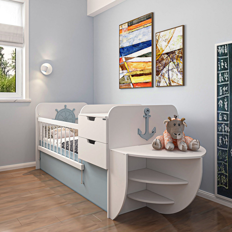 تخت خواب کودک اعیان کد FH667 سایز 80x180 سانتی متر