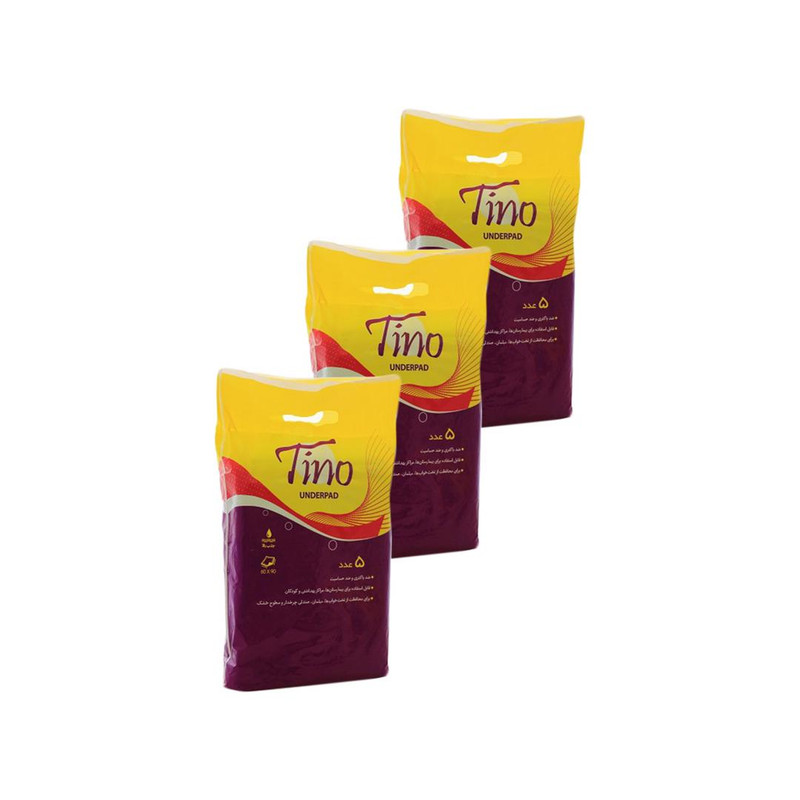 خرید و قیمت زیرانداز بهداشتی تینو کد 5 مجموعه 3 عددی