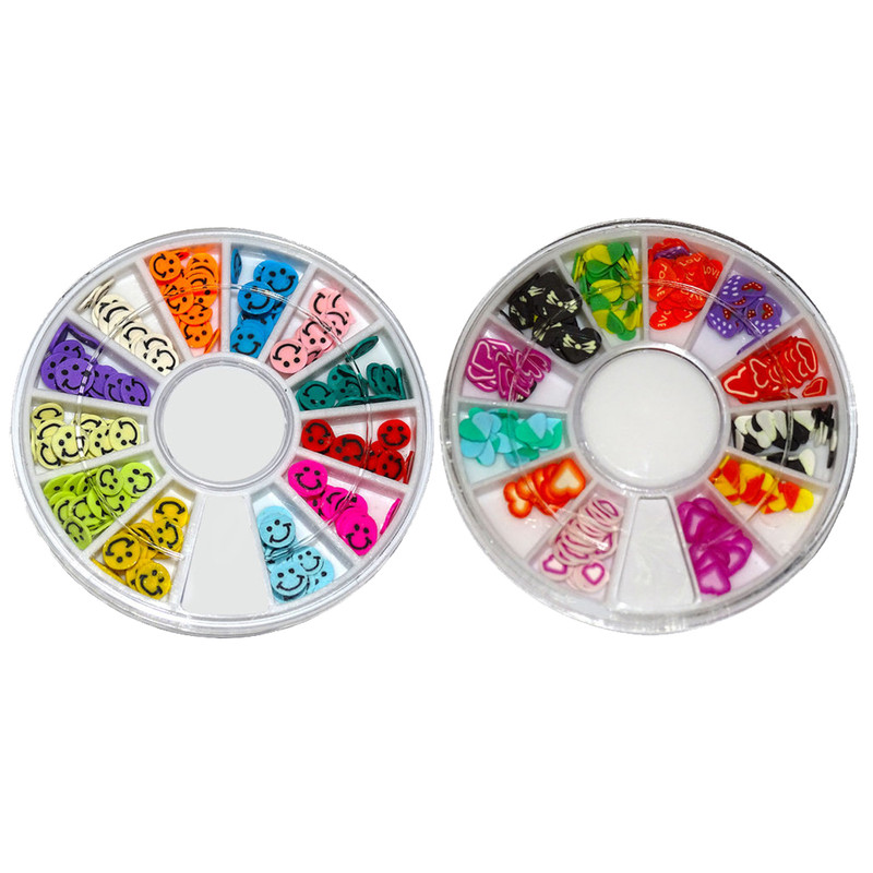 خرید و قیمت تزیین ناخن مدل ایموجی ها و قلب مجموعه 2 عددی