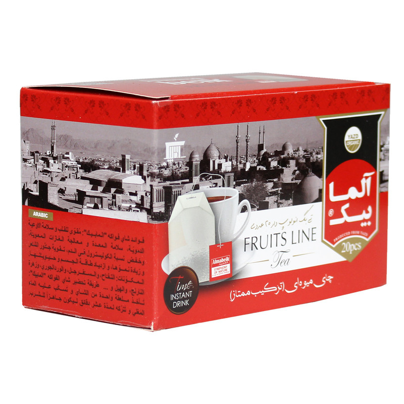 خرید و قیمت چای میوه ای کیسه ای آلمابیک - بسته 20 عددی