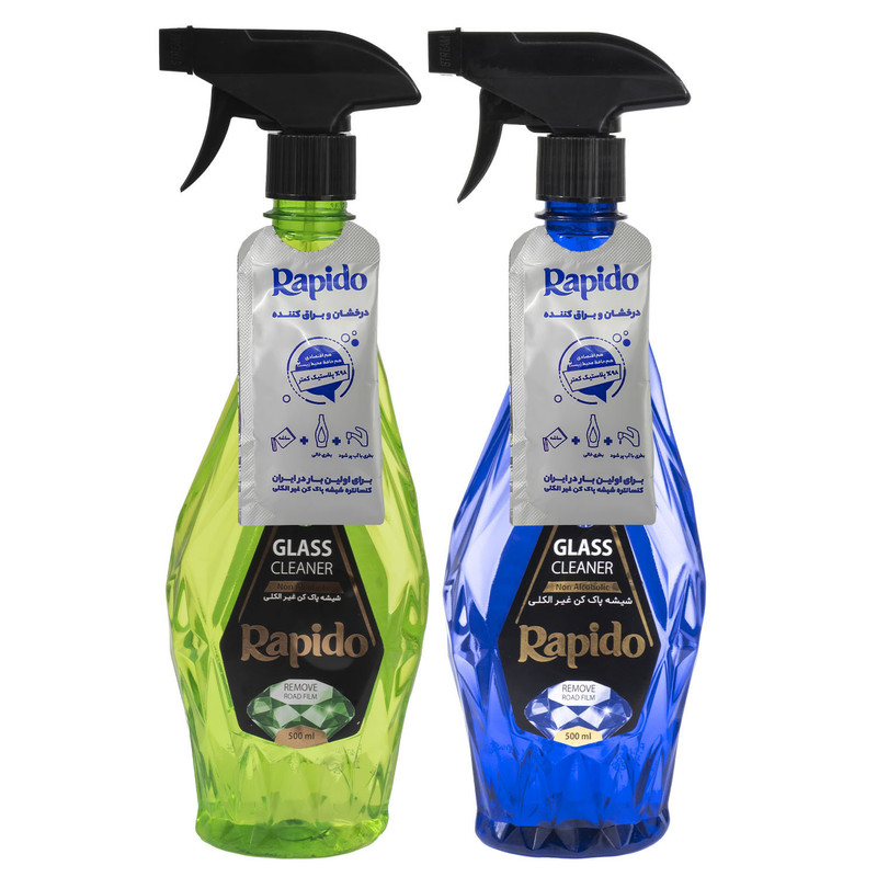خرید و قیمت شیشه پاک کن راپیدو مدل کنسانتره طبیعت و آسمان حجم 500 میلی لیتر مجموعه 2 عددی