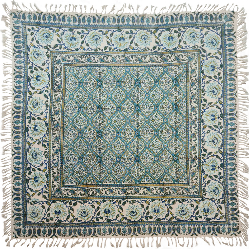 رومیزی قلمکار عطریان طرح شیخ لطف اله کد G478