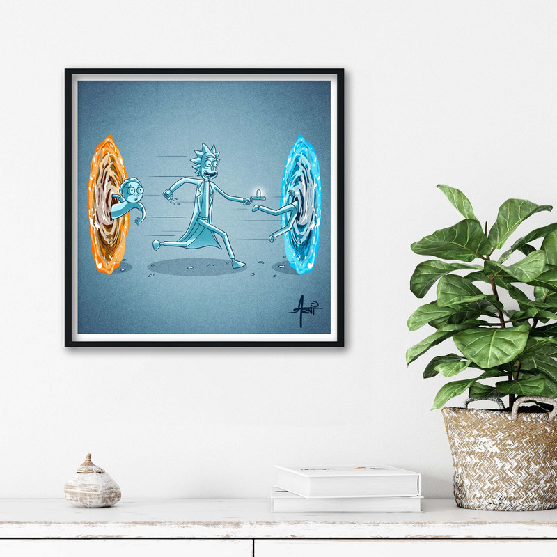 تابلو آتریسا طرح ریک اند مورتی مدل ATr0160