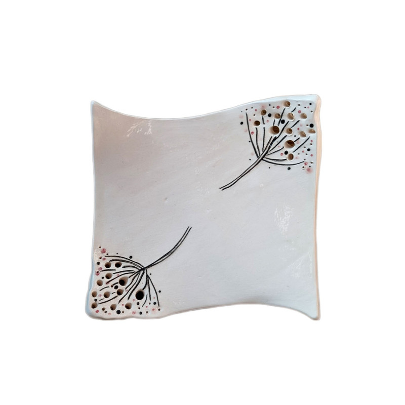 ظرف سرو سرامیکی طرح مربع