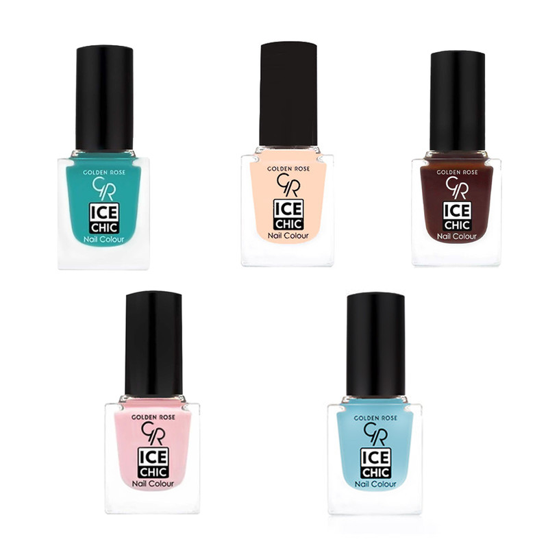 خرید و قیمت لاک ناخن گلدن رز مدل یلدا مجموعه 5 عددی