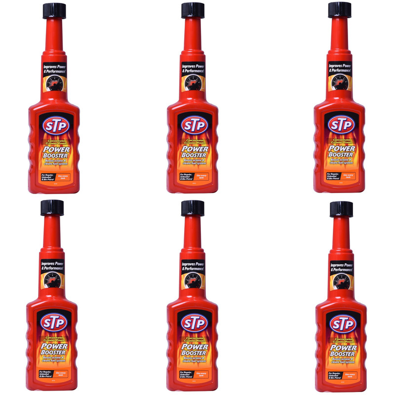 اکتان بوستر و تمیز کننده سیستم سوخت اس تی پی مدل Power حجم 200 میلی لیتر بسته 6 عددی