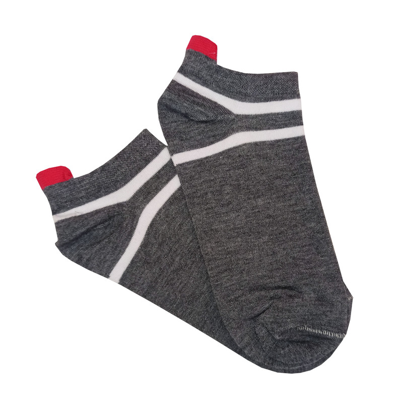 جوراب ساق کوتاه زنانه مدل ساده رنگ طوسی