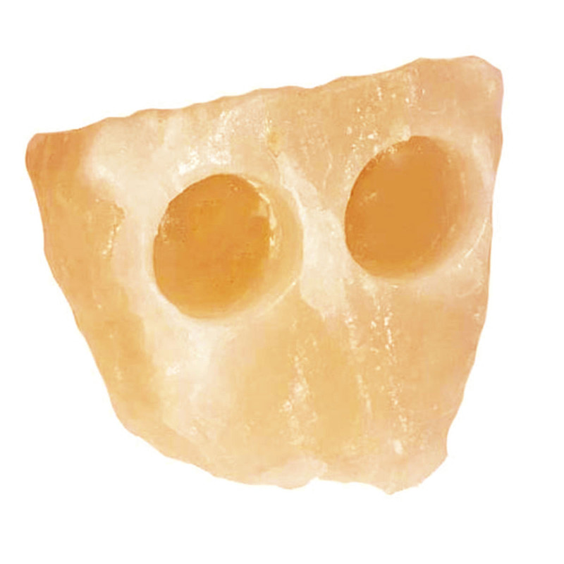 خرید و قیمت جا شمعی سنگ نمک مدل ST404