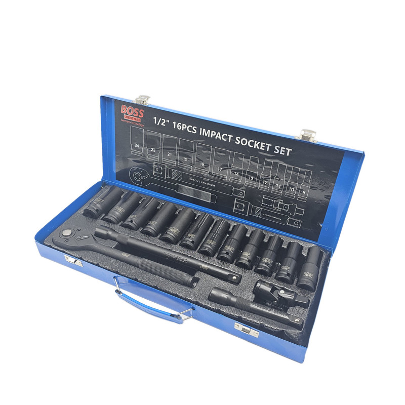 مجموعه 16 عددی آچار بکس باس مدل life_style کد 16