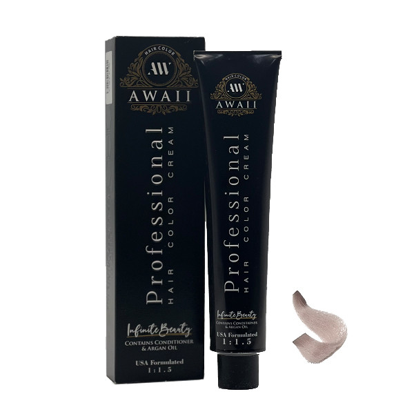 رنگ مو آوایی شماره 10.17 حجم 120 میلی لیتر رنگ بلوند دودی بنفش فوق العاده روشن