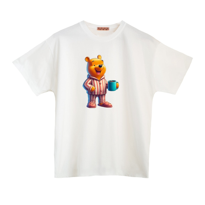 کراپتی شرت آستین کوتاه بچگانه مدل پو راه راه