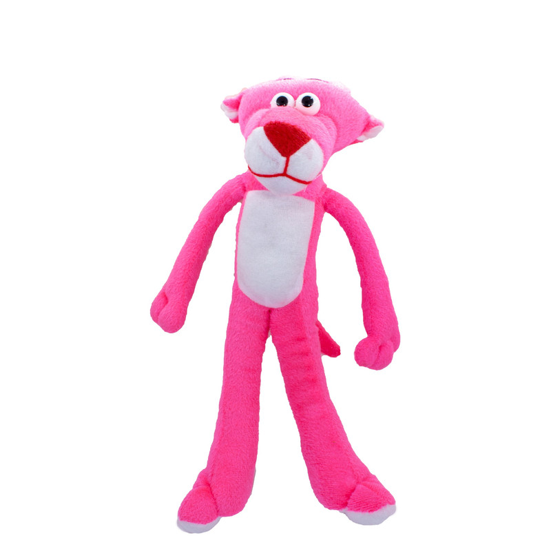 خرید و قیمت عروسک طرح پلنگ صورتی ارتفاع 35 سانتی متر