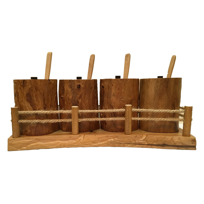 خرید و قیمت ست جا ادویه ای 4 پارچه آرونی طرح روستیک مدل RONIKA