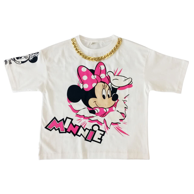 خرید و قیمت تی شرت اورسایز دخترانه مدل لوپی001