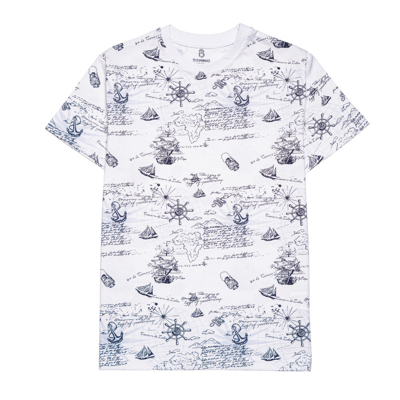 تی شرت آستین کوتاه پسرانه بانی نو مدل اقیانوس