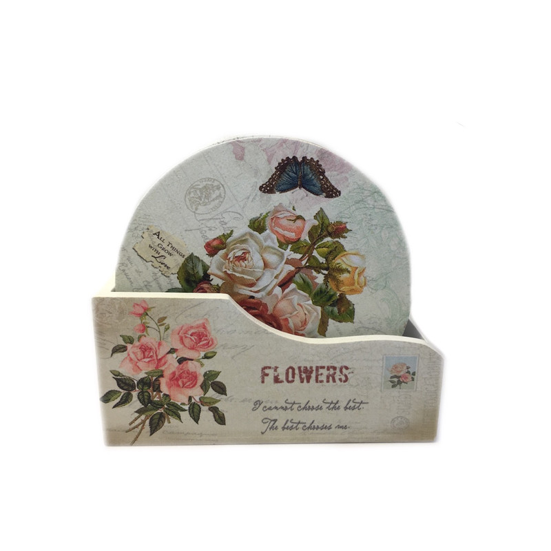 زیر لیوانی خانه سفید کد 01 بسته 6 عددی