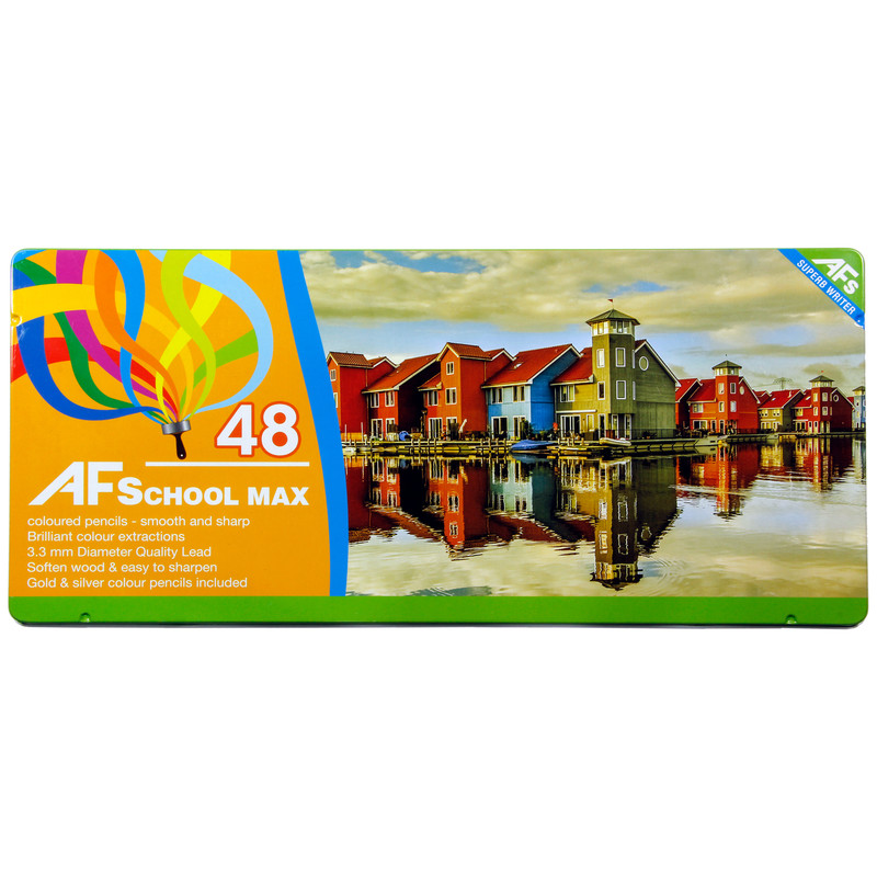 خرید و قیمت مداد رنگی 48 رنگ ای اف اسکول مکس طرح انعکاس در آب