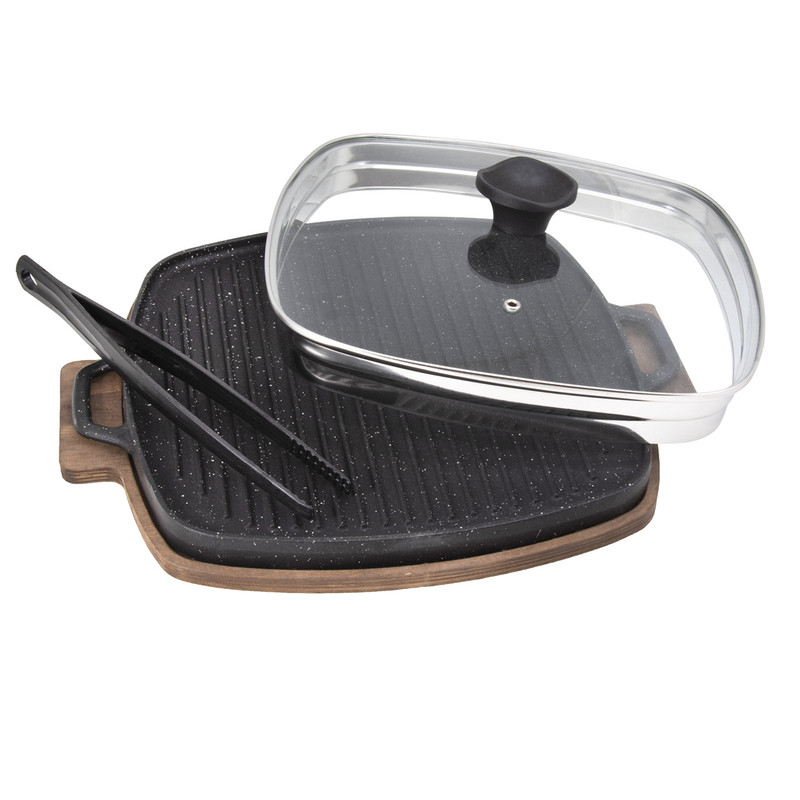 تابه گریل 4 پارچه پرانی مدل 8011 سایز 34