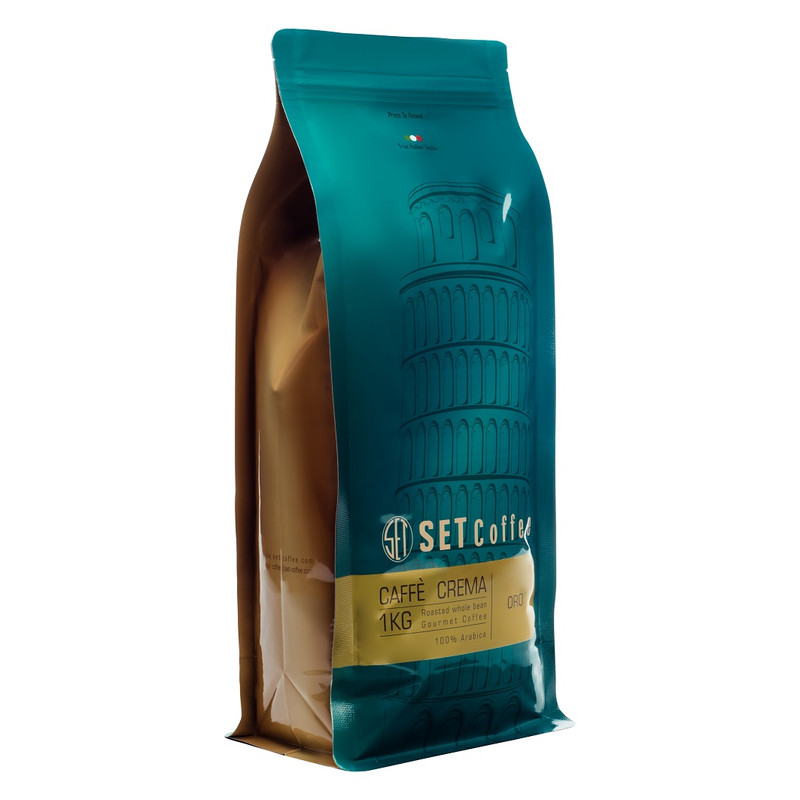 خرید و قیمت دانه قهوه کافی کریما طلایی قهوه ست - 1000 گرم