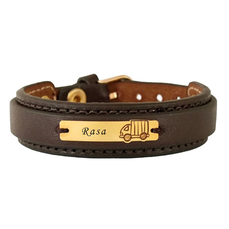 دستبند طلا 18 عیار بچگانه لیردا مدل اسم رسا 72600