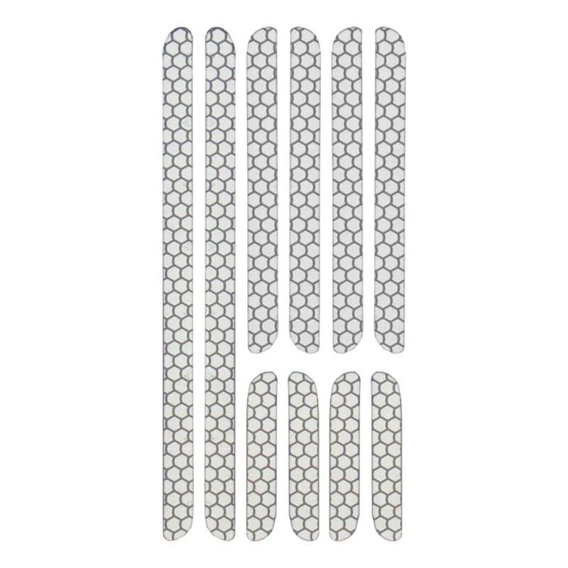 برچسب شبرنگ هشدار کلاه کاسکت موتور سیکلت مدل R7MC بسته 4 عددی