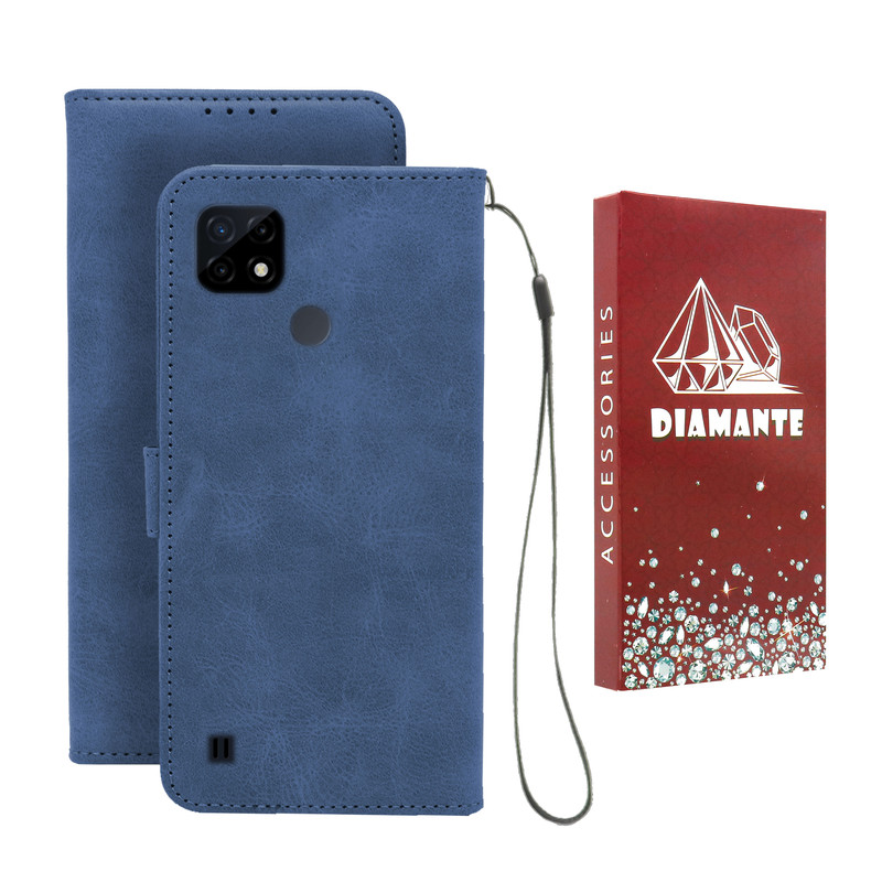 کیف کلاسوری دیامانته مدل BanRos مناسب برای گوشی موبایل ریلمی C21 به همراه بندآویز