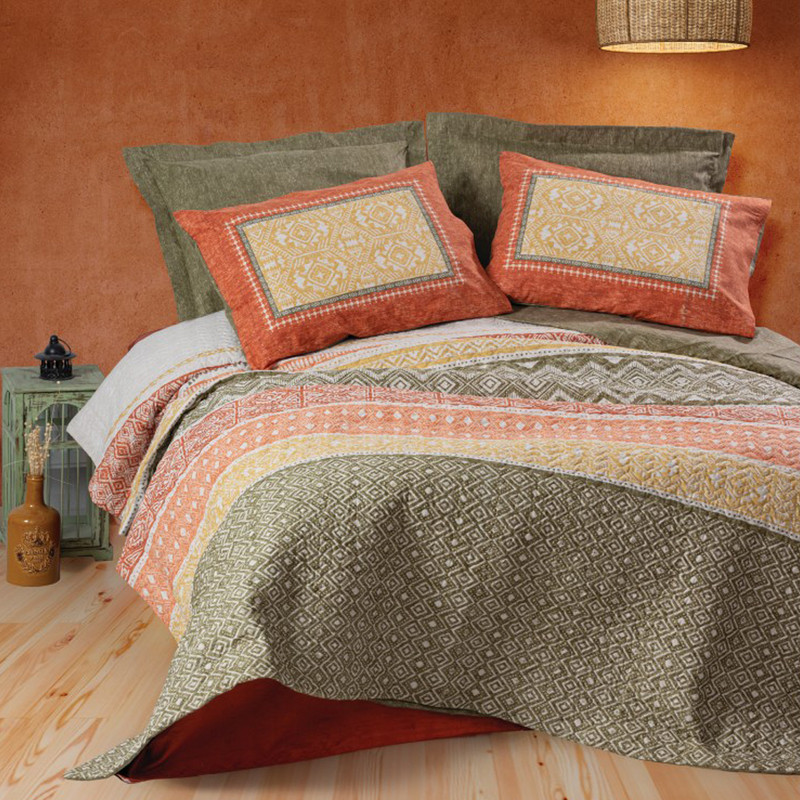 سرویس روتختی کاتن باکس مدل Complete Seti Ethnic Tuwa Kiremit تک نفره 3 تکه