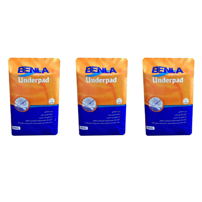 زیر انداز بهداشتی بنلا کد 10 مجموعه 3 عددی