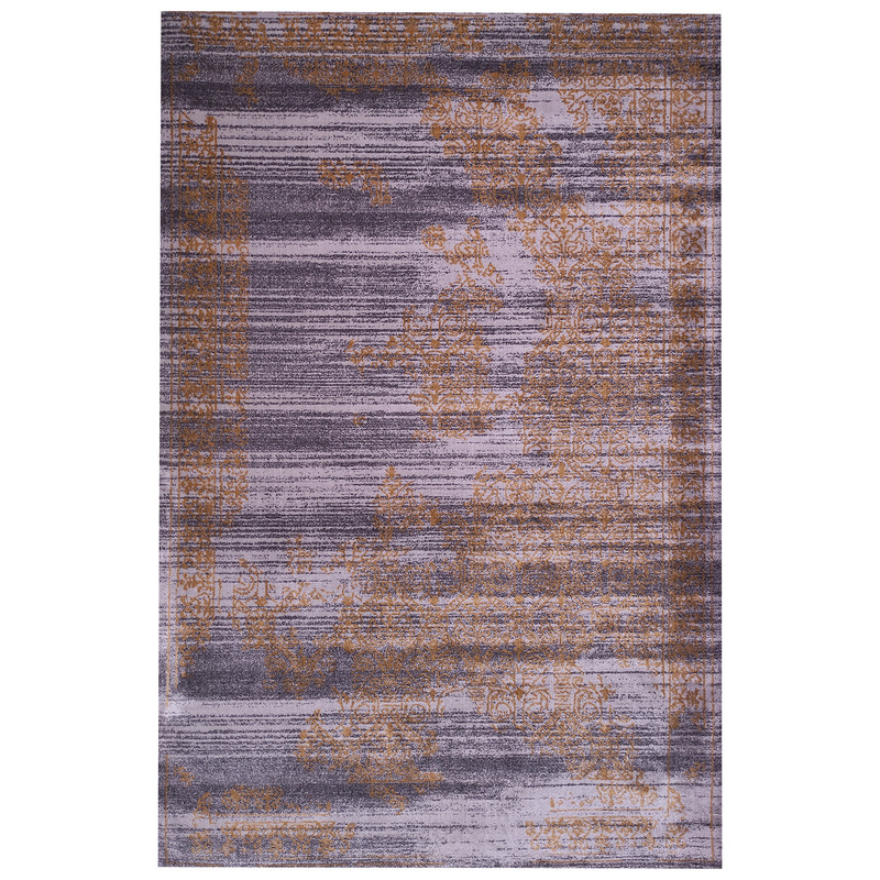 فرش ماشینی زمرد مشهد کد 601 زمینه بژ طوسی