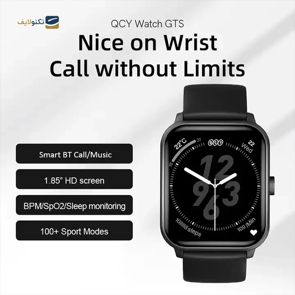 ساعت هوشمند کیو سی وای مدل GTS Watch 33